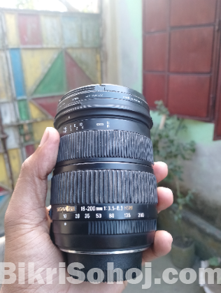 Sigma 18-200mm 1:3.5-6.3 Lens, Made in Japan, Used 1 Year